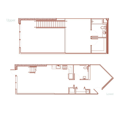 a floor plan and a elevation of a house